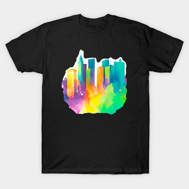 City Skyline T-Shirt by swagmaven